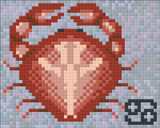 Cancer Zodiac Sign One [1] Baseplate PixelHobby Mini-mosaic Art Kit